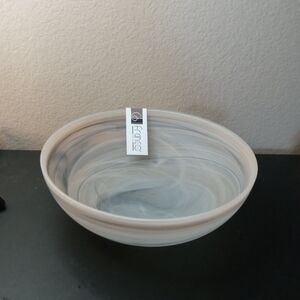 EXQUISITE NWT Set of Franco Sarto Italian Slag Glassware Bowl & Vase.
